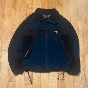 Mountain Hardwear Men's Blue and Black Performance Jacket